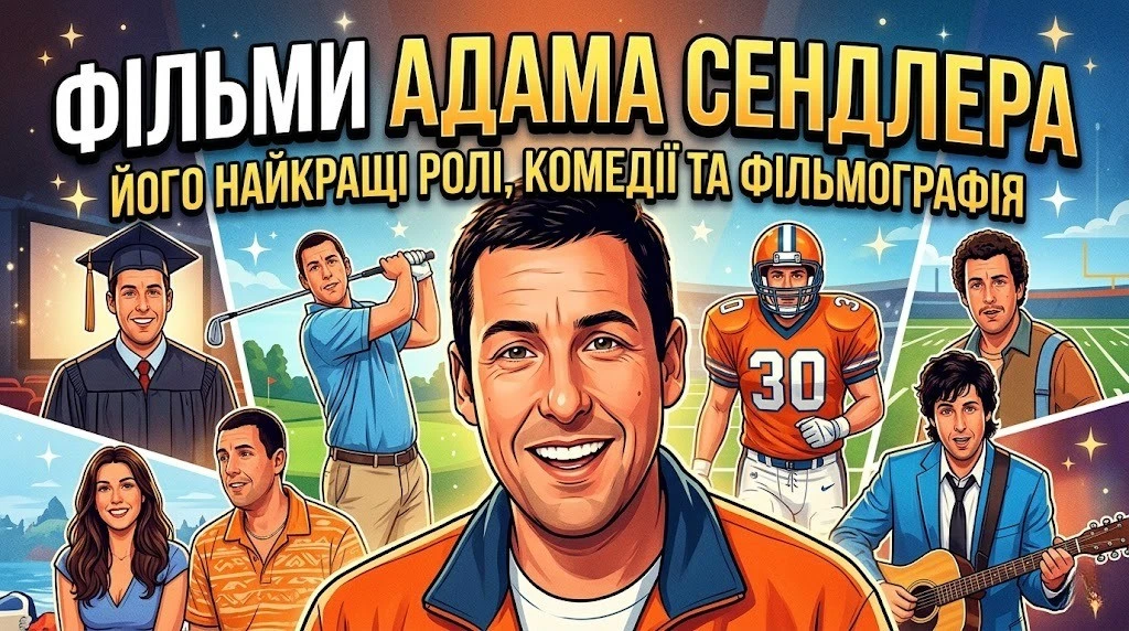 Великий список фільмів Адама Сендлера за всі роки